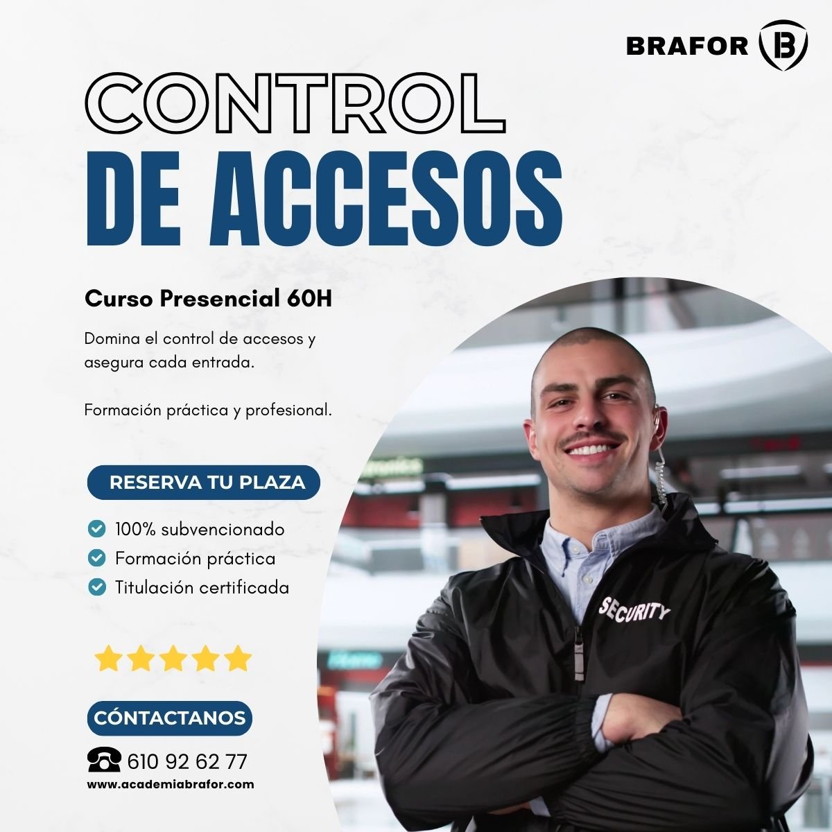 Cartel Control de Accesos